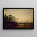Martigues Sunset Effect - Félix Ziem — framed artwork on a wall