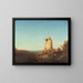 Moulin de Saint-Mitre near Martigues - Félix Ziem — framed artwork on a wall