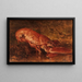 Still life with lobster - Félix Ziem — framed artwork on a wall