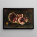 Still life with watermelons and knife - Félix Ziem — framed artwork on a wall