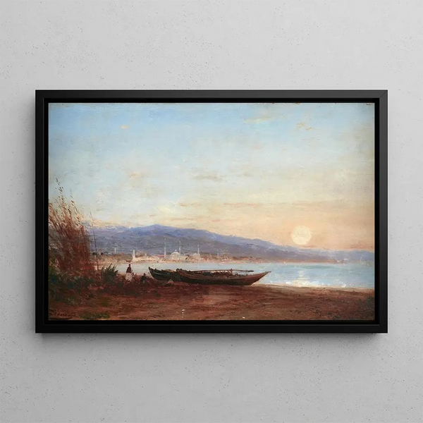 On the Bosphorus - Félix Ziem — framed artwork on a wall