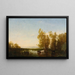 Dutch landscape painting - Félix Ziem — framed artwork on a wall
