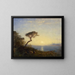 Pin parasol at the mouth of the Bosphorus - Félix Ziem — framed artwork on a wall