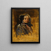 Portrait of a Young Girl - Félix Ziem — framed artwork on a wall