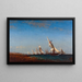 Return of the Fishermen in Martigues - Félix Ziem — framed artwork on a wall