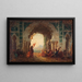 Constantinople Painting, the dance of the soul - Félix Ziem — framed artwork on a wall