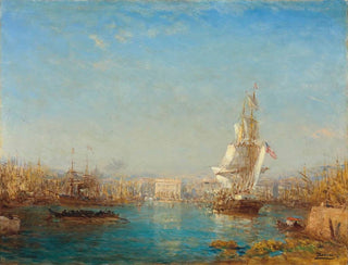 L'entrée du canal de Marseille - Félix Ziem — artwork view