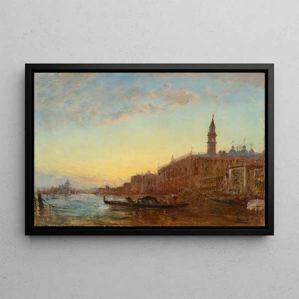 Le Grand Canal à Venise - Félix Ziem — framed artwork on a wall