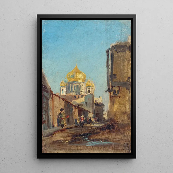 Tobolsk Siberia - Félix Ziem — framed artwork on a wall