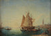Fisherman and gondolas in the basin - Félix Ziem — artwork view