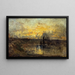 River Turning Painting - Félix Ziem — framed artwork on a wall