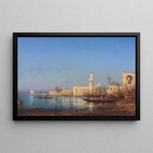 Tripoli of Africa - Félix Ziem — framed artwork on a wall
