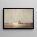 Venetian fishing boat - Félix Ziem — framed artwork on a wall