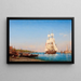 Venice a sailing boat - Félix Ziem — framed artwork on a wall