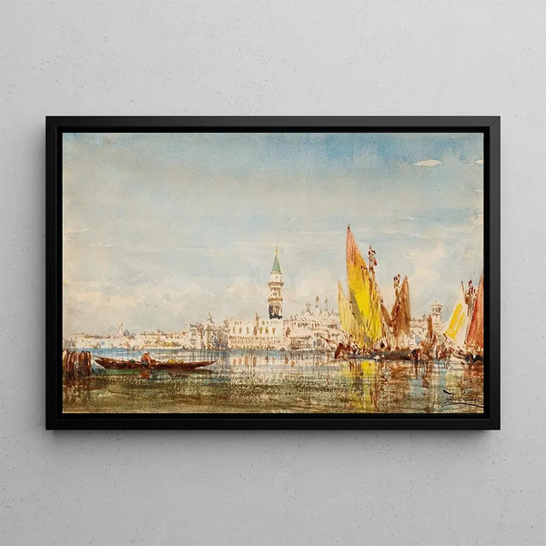 Venice Painting - Félix Ziem — framed artwork on a wall