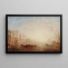 Venice, the Grand Canal at sunrise - Félix Ziem — framed artwork on a wall