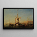 Venice view of San Giorgio - Félix Ziem — framed artwork on a wall