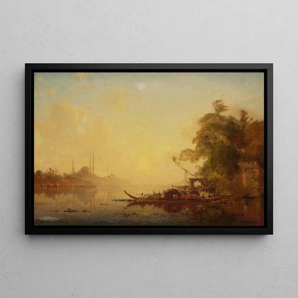 View of Constantinople - Félix Ziem — framed artwork on a wall