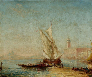 View of Venice with the Doge's Palace - Félix Ziem — artwork view