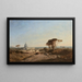 View of Rome and the Arrival towards the Vatican - Félix Ziem — framed artwork on a wall