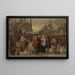A Baptism in Flanders in the 18th Century, Study - Félix de Vigne — framed artwork on a wall