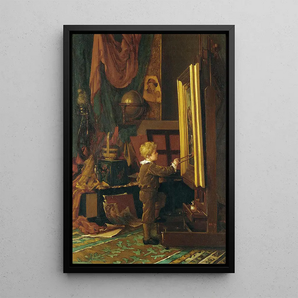 Dernières retouches - Florence Martin — framed artwork on a wall