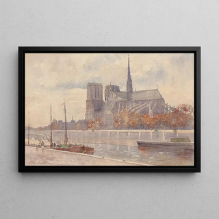 Notre-Dame de Paris - Florence Vincent Robinson — framed artwork on a wall