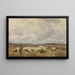 Winter in the Campine - Florent Crabeels — framed artwork on a wall