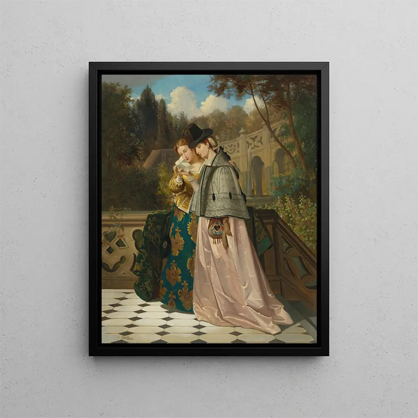 The Letter - Florent Willems — framed artwork on a wall