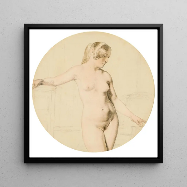 Florentine Painting - Christoffer Wilhelm Eckersberg — framed artwork on a wall
