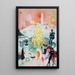 Christmas Painting - Florine Stettheimer — framed artwork on a wall