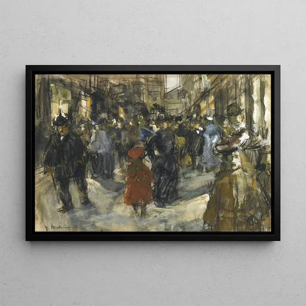 Figures at the Passage The Hague - Floris Arntzenius — framed artwork on a wall