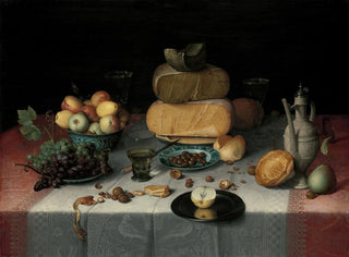 Still life with cheese - Floris Claesz van Dijck — artwork view