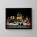 Still life with cheese - Floris Claesz van Dijck — framed artwork on a wall