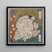 Flûtiste de La Porte de la grotte du printemps - Totoya Hokkei — framed artwork on a wall