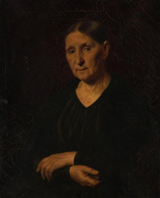 Portrait of a woman with crossed arms - Fodor Petrovitch Tchoumakoff — artwork view