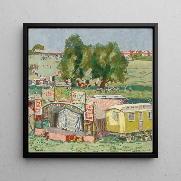 Foire de Barnet - Walter Richard Sickert — framed artwork on a wall
