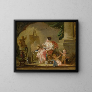 An Allegory of Painting - School of François Boucher — framed artwork on a wall