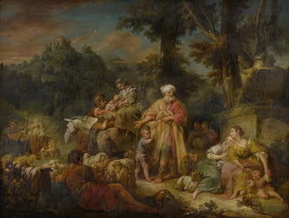 Jacob and his family on the way to Egypt - School of François Boucher — artwork view