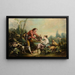 The obliging shepherd - School of François Boucher — framed artwork on a wall