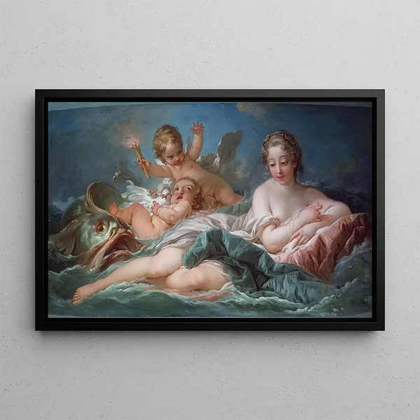 Venus - School of François Boucher — framed artwork on a wall