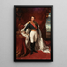 Portrait of Emperor Napoleon III - School of Franz Xaver Winterhalter — framed artwork on a wall