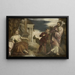 The choice between virtue and passion - School of Paolo Veronese — framed artwork on a wall