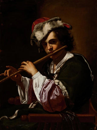 Boy with Flute - School of Simon Vouet — artwork view