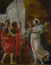 Helene offering Menelaus the potion of Queen Polydamna - Follower of Simon Vouet — artwork view