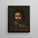 Portrait of the artist - School of Simon Vouet — framed artwork on a wall