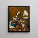 Sainte Cécile - School of Simon Vouet — framed artwork on a wall