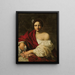 Sainte Dorothée - School of Simon Vouet — framed artwork on a wall
