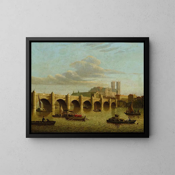 Westminster Bridge - Sir John Dean Paul School — framed artwork on a wall