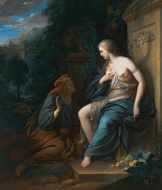 Vertumne and Pomone - School of Adriaen van der Werff — artwork view